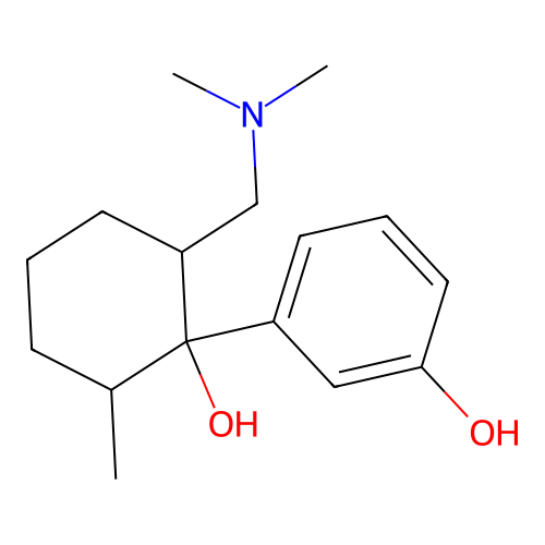 3-[2-[(Dimethylamino)methyl]-1-hydroxy-6-methylcyclohexyl]phenol structure