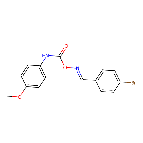 4-bromobenzaldehyde O-{[(4-methoxyphenyl)amino]carbonyl}oxime structure