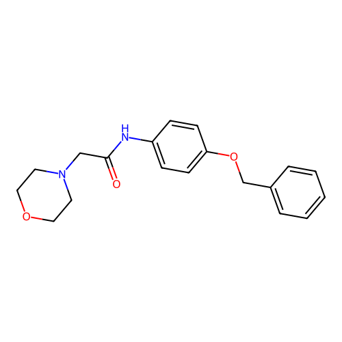 N-(4-Benzyloxy-phenyl)-2-morpholin-4-yl-acetamide structure