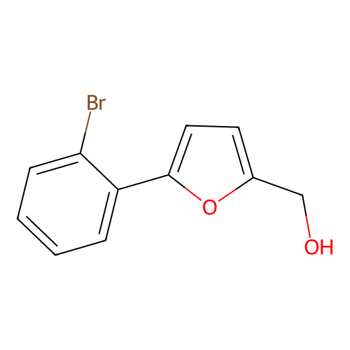 (5-(2-Bromophenyl)furan-2-yl)methanol structure