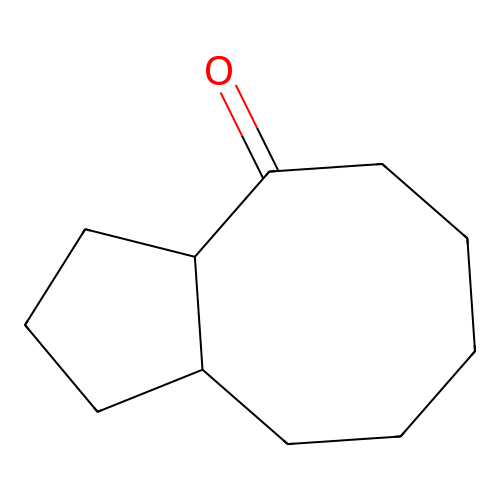 4H-Cyclopentacycloocten-4-one, decahydro- structure