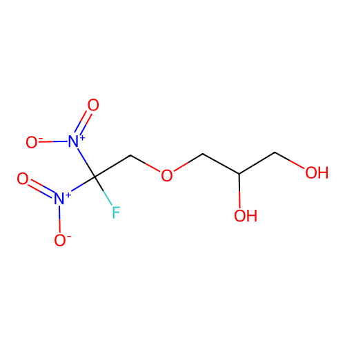 3-(2-Fluoro-2,2-dinitro-ethoxy)propane-1,2-diol structure