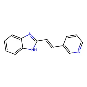 2-(2-pyridin-3-ylethenyl)-1H-benzimidazole structure