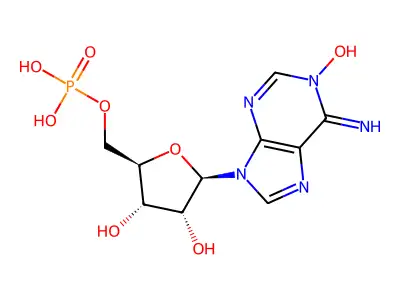 5'-Adenylic acid, 1-oxide structure