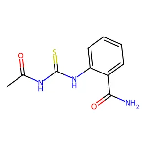 2-[(Acetylcarbamothioyl)amino]benzamide structure