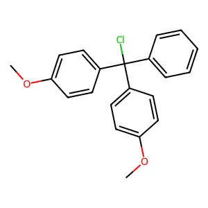 1,1'-(Chlorophenylmethylene)bis(4-methoxybenzene) structure