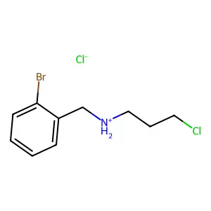 Benzylamine, o-bromo-N-(3-chloropropyl)-, hydrochloride structure