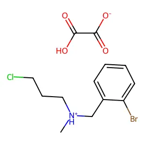 Benzylamine, o-bromo-N-(3-chloropropyl)-N-methyl-, oxalate structure