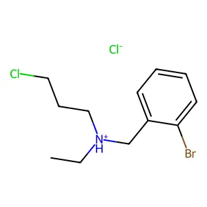 Benzylamine, o-bromo-N-(3-chloropropyl)-N-ethyl-, hydrochloride structure