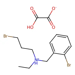 Benzylamine, o-bromo-N-(3-bromopropyl)-N-ethyl-, oxalate structure
