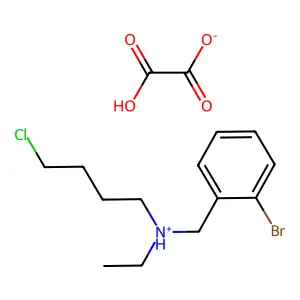 Benzylamine, o-bromo-N-(4-chlorobutyl)-N-ethyl-, oxalate structure