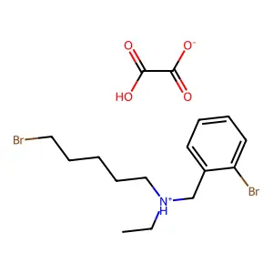 Benzylamine, o-bromo-N-(5-bromopentyl)-N-ethyl-, oxalate structure