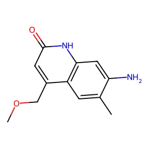7-amino-4-(methoxymethyl)-6-methyl-2(1H)-quinolinone structure