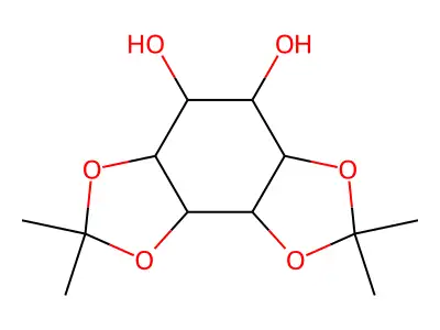 L-chiro-Inositol, 1,2:5,6-bis-O-(1-methylethylidene)- structure