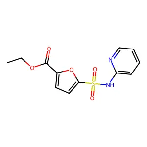 Ethyl 5-(pyridin-2-ylsulfamoyl)furan-2-carboxylate structure
