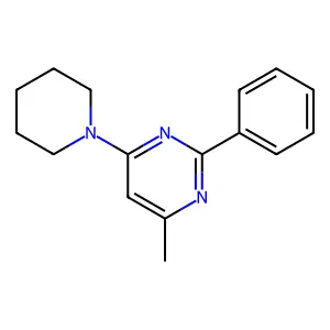 4-Methyl-2-phenyl-6-(piperidin-1-yl)pyrimidine structure