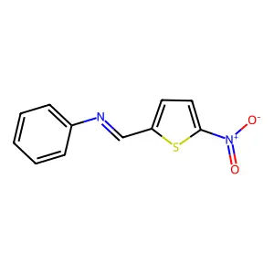 (E)-1-(5-Nitrothiophen-2-yl)-N-phenylmethanimine structure