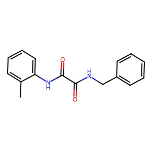 N-benzyl-N'-(2-methylphenyl)ethanediamide structure