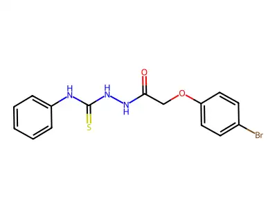 2-(4-Bromophenoxy)-N-(((phenylamino)thioxomethyl)amino)ethanamide structure