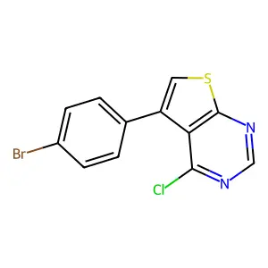 5-(4-Bromophenyl)-4-chlorothieno[2,3-d]pyrimidine structure