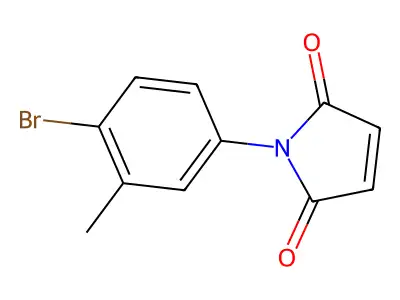 1H-Pyrrole-2,5-dione, 1-(4-bromo-3-methylphenyl)- structure