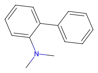 (1,1'-Biphenyl)amine, N,N-dimethyl- structure