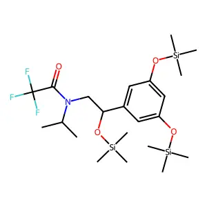 Acetamide, N-[2-[3,5-bis[(trimethylsilyl)oxy]phenyl]-2-[(trimethylsilyl)oxy]ethyl]-2,2,2-trifluoro-N-(1-methylethyl)- structure