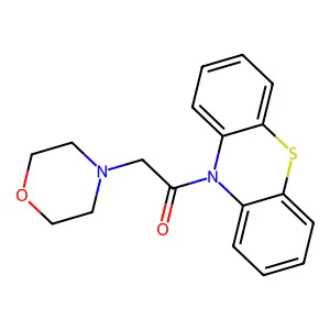 2-(morpholin-4-yl)-1-(10H-phenothiazin-10-yl)ethanone structure