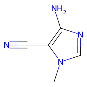 4-amino-1-methyl-1H-imidazole-5-carbonitrile structure