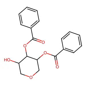 (4-Benzoyloxy-5-hydroxyoxan-3-yl) benzoate structure