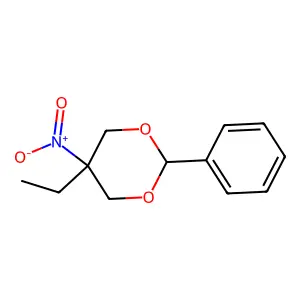5-Ethyl-5-nitro-2-phenyl-1,3-dioxane structure