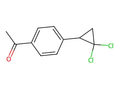 1-[4-(2,2-Dichlorocyclopropyl)phenyl]ethan-1-one structure
