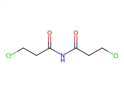 Propanamide, 3-chloro-N-(3-chloro-1-oxopropyl)- structure