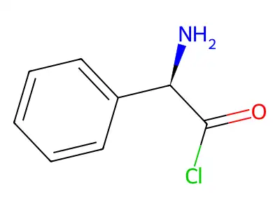 (2R)-2-amino-2-phenylacetyl chloride structure