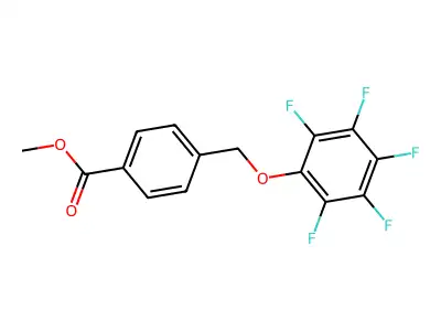 Methyl 4-[(2,3,4,5,6-pentafluorophenoxy)methyl]benzoate structure