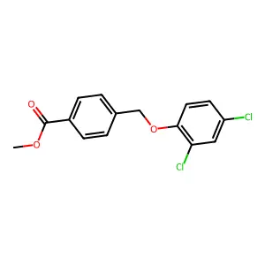 Methyl 4-((2,4-dichlorophenoxy)methyl)benzoate structure