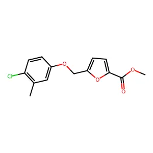Methyl 5-[(4-chloro-3-methylphenoxy)methyl]furan-2-carboxylate structure