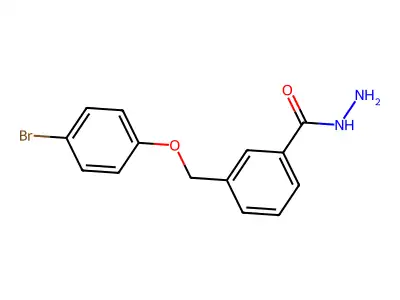 3-[(4-Bromophenoxy)methyl]benzohydrazide structure