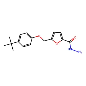 5-((4-(tert-Butyl)phenoxy)methyl)furan-2-carbohydrazide structure