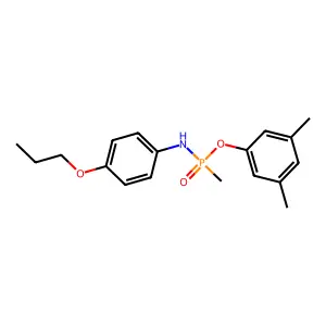 N-[(3,5-dimethylphenoxy)-methylphosphoryl]-4-propoxyaniline structure