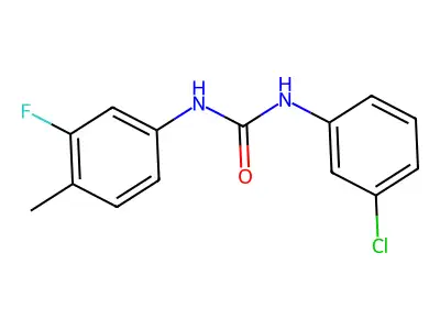 1-(3-Chlorophenyl)-3-(3-fluoro-4-methylphenyl)urea structure