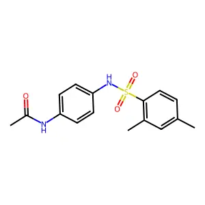 N-(4-{[(2,4-dimethylphenyl)sulfonyl]amino}phenyl)acetamide structure