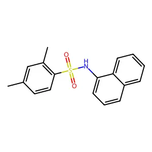 2,4-dimethyl-N-(1-naphthyl)benzenesulfonamide structure
