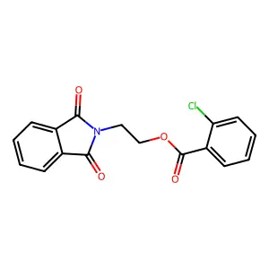 2-(1,3-Dioxo-1,3-dihydro-2H-isoindol-2-yl)ethyl 2-chlorobenzoate structure