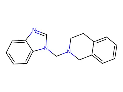 2-((1H-benzo[d]imidazol-1-yl)methyl)-1,2,3,4-tetrahydroisoquinoline structure
