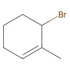 6-Bromo-1-methylcyclohexene structure