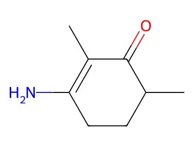 3-Amino-2,6-dimethylcyclohex-2-en-1-one structure
