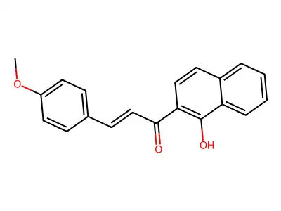 1-(1-Hydroxynaphthalen-2-yl)-3-(4-methoxyphenyl)prop-2-en-1-one structure