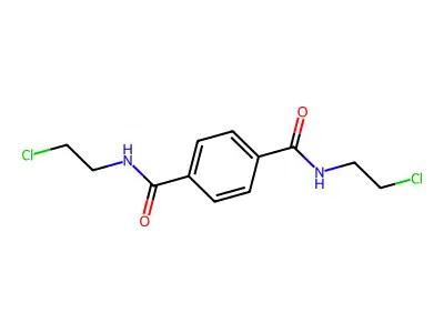 N~1~,N~4~-Bis(2-chloroethyl)benzene-1,4-dicarboxamide structure