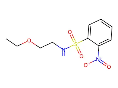 N-(2-Ethoxyethyl)-2-nitrobenzene-1-sulfonamide structure